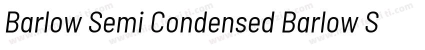 Barlow Semi Condensed Barlow Semi C字体转换